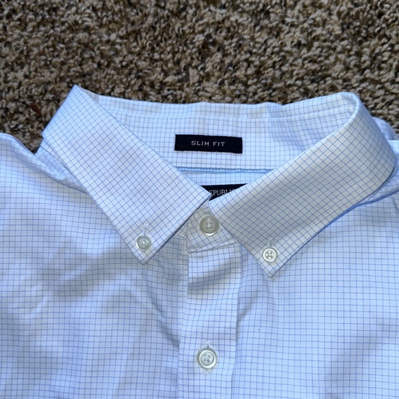 BANANA REPUBLIC | Slim Fit Non-Iron XL Dress Button Down Shirt - Picture 3 of 8